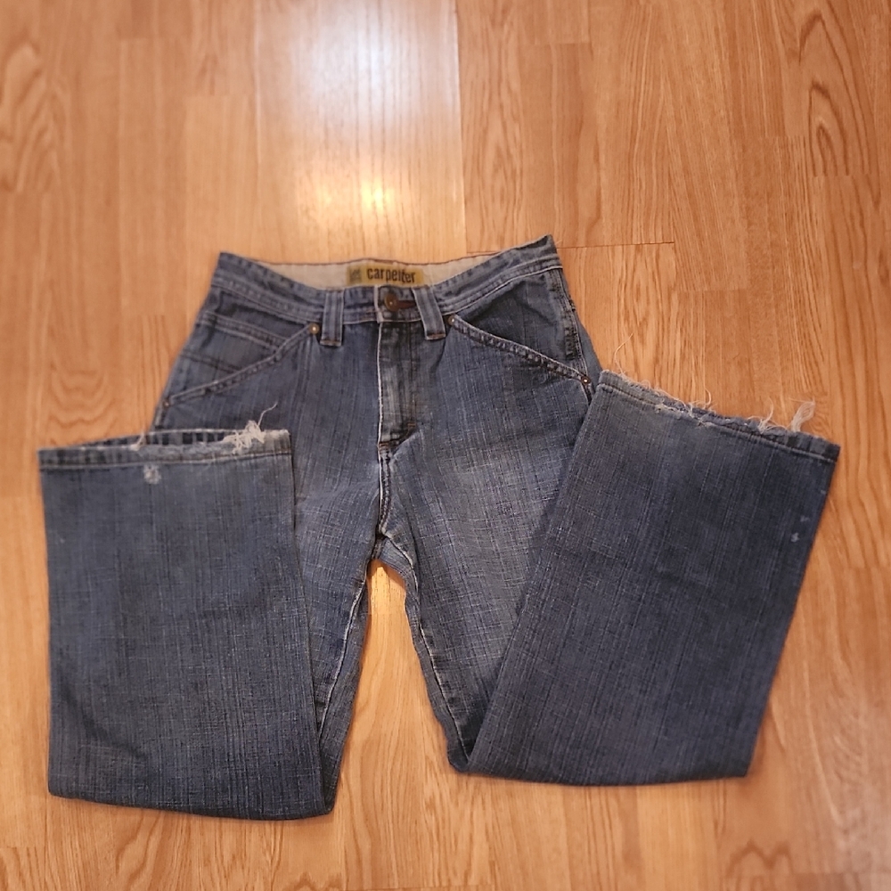 LEE DUNGAREES CARPENTER PANTS Denim JEANS SZ 14 29 X28